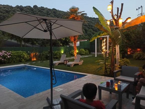 Villa Atlas Muhafazakar Havuzlu, Mustakil Genis Bahceli Сапанджа Екстер'єр фото