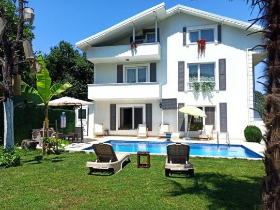 Villa Atlas Muhafazakar Havuzlu, Mustakil Genis Bahceli Сапанджа Екстер'єр фото